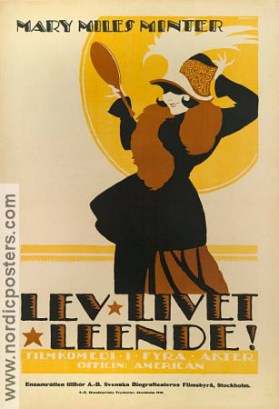 Lev livet leende 1917 poster Mary Miles Minter George Fisher James Kirkwood