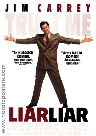 Liar Liar 1997 poster Jim Carrey Maura Tierney Amanda Donohoe Tom Shadyac