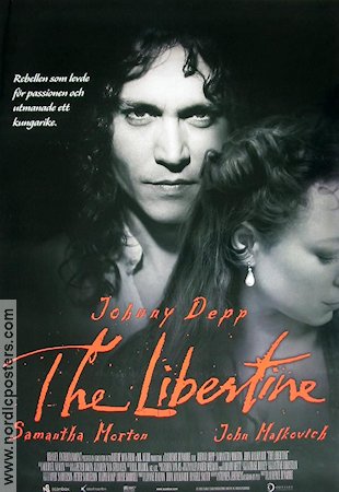 The Libertine 2004 poster Johnny Depp Samantha Morton John Malkovich Laurence Dunmore