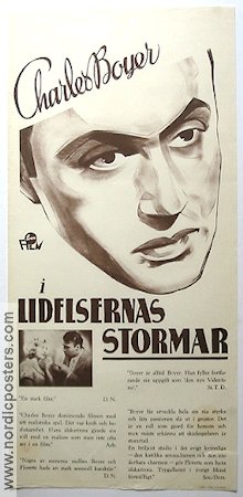 Lidelsernas stormar 1936 poster Charles Boyer