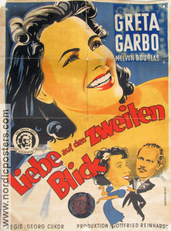 Liebe auf den Zweiten Blick 1941 poster Greta Garbo Melvy Douglas George Cukor