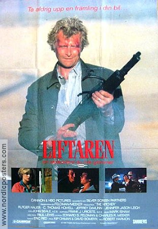 Liftaren 1986 poster Rutger Hauer Vapen