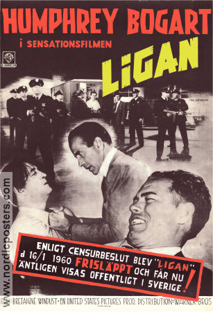 Ligan 1951 poster Humphrey Bogart Zero Mostel Ted de Corsia Bretaigne Windust Film Noir