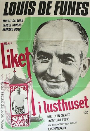 Liket i lusthuset 1971 poster Louis de Funes Claude Gensac Michel Galabru Jean Girault