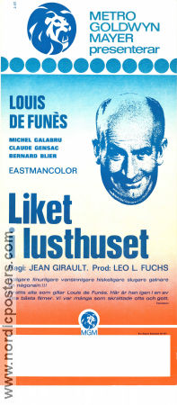 Liket i lusthuset 1971 poster Louis de Funes Claude Gensac Michel Galabru Jean Girault