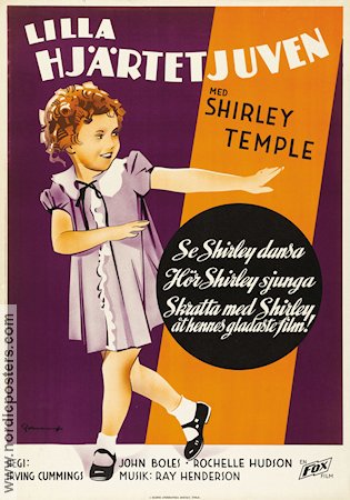 Lilla hjärtetjuven 1935 poster Shirley Temple
