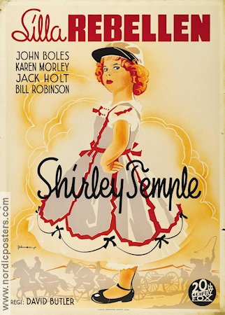 Lilla rebellen 1936 poster Shirley Temple Bill Robinson