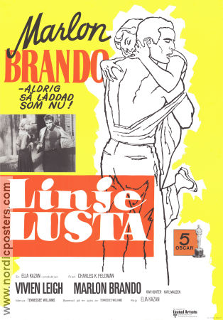 Linje lusta 1952 poster Marlon Brando Elia Kazan