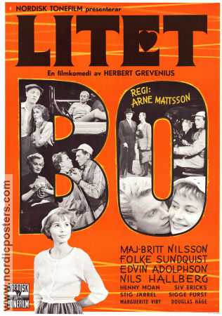 Litet bo 1956 poster Maj-Britt Nilsson Folke Sundquist Edvin Adolphson Arne Mattsson