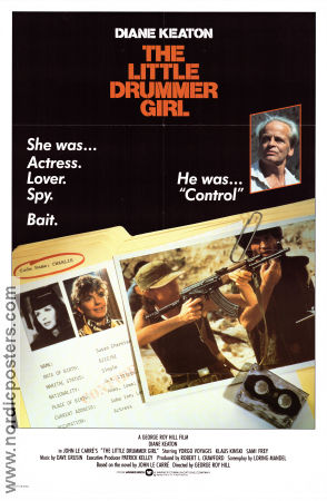 The Little Drummer Girl 1984 poster Diane Keaton Klaus Kinski Yorgo Voyagis George Roy Hill Text: John Le Carré