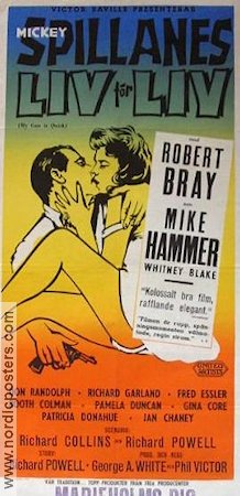 Liv för liv 1958 poster Robert Bray Text: Mickey Spillane