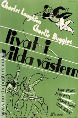 Livat i vilda västern 1935 poster Charles Laughton Mary Boland Leo McCarey