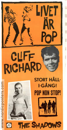 Livet är pop 1965 poster Cliff Richard The Shadows Rock och pop