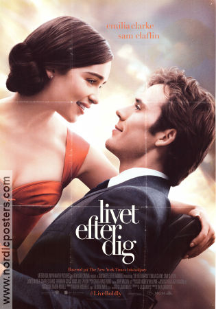 Livet efter dig 2016 poster Emilia Clarke Sam Claflin Janet McTeer Thea Sharrock Romantik