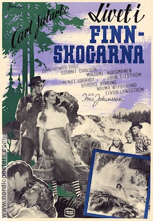 Livet i Finnskogarna 1947 poster Carl-Henrik Fant Ivar Johansson