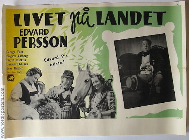 Livet på landet 1943 poster Edvard Persson Georg Fant Birgitta Valberg