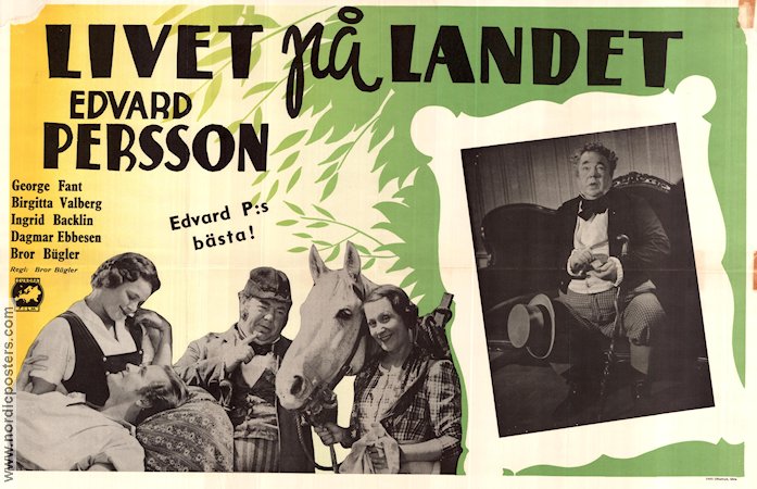 Livet på landet 1943 poster Edvard Persson Georg Fant Birgitta Valberg