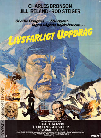 Livsfarligt uppdrag 1979 poster Charles Bronson Jill Ireland Berg