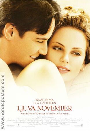 Ljuva november 2001 poster Keanu Reeves Charlize Theron Jason Isaacs Pat O´Connor