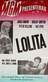 Lolita 1962 poster James Mason Shelley Winters Peter Sellers Stanley Kubrick