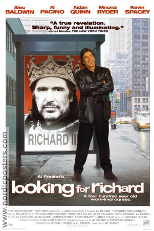 Looking for Richard 1996 poster Alec Baldwin Kevin Spacey Al Pacino