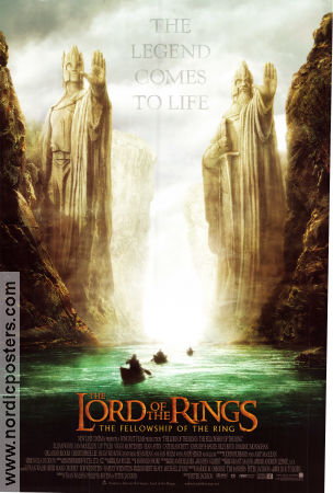 The Lord of the Rings 2001 poster Elijah Wood Liv Tyler Viggo Mortensen Peter Jackson Hitta mer: Lord of the Rings