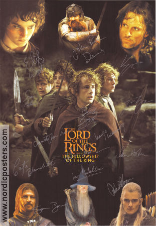 Sagan om ringen 2001 affisch Elijah Wood Viggo Mortensen Liv Tyler Peter Jackson Hitta mer: Lord of the Rings
