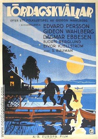 Lördagskvällar 1933 poster Edvard Persson Gideon Wahlberg Skärgård