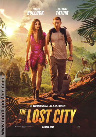 The Lost City 2022 poster Sandra Bullock Channing Tatum Daniel Radcliffe Aaron Nee