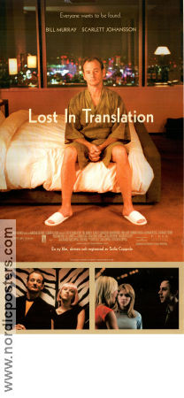 Lost in Translation 2003 poster Bill Murray Scarlett Johansson Giovanni Ribisi Sofia Coppola Asien Resor