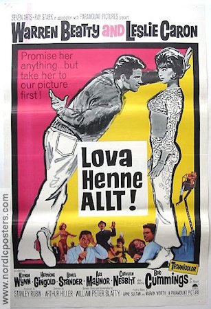 Lova henne allt 1966 poster Warren Beatty Leslie Caron