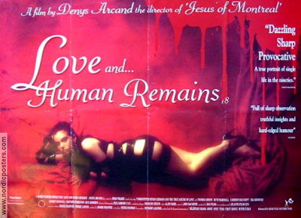 Love and Human Remains 1993 poster Thomas Gibson Denys Arcand