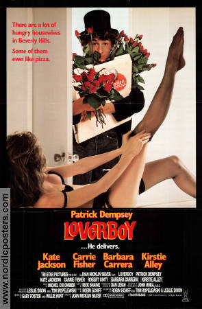 Loverboy 1989 poster Patrick Dempsey Kate Jackson Carrie Fisher Joan Micklin Silver Mat och dryck Damer