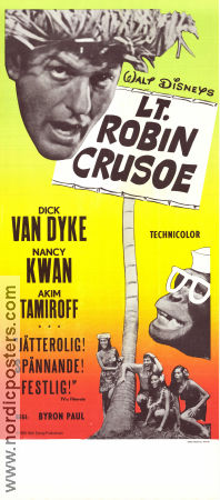 Lt Robin Crusoe 1966 poster Dick Van Dyke Nancy Kwan Akim Tamiroff Byron Paul