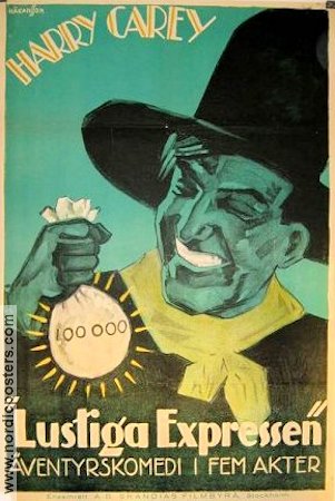 Lustiga expressen 1924 poster Harry Carey