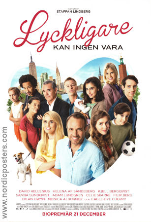 Lyckligare kan ingen vara 2018 poster David Hellenius Helena Af Sandeberg Kjell Bergqvist Sanna Sundqvist Staffan Lindberg