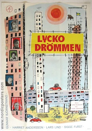 Lyckodrömmen 1963 poster Harriet Andersson Lars Lind