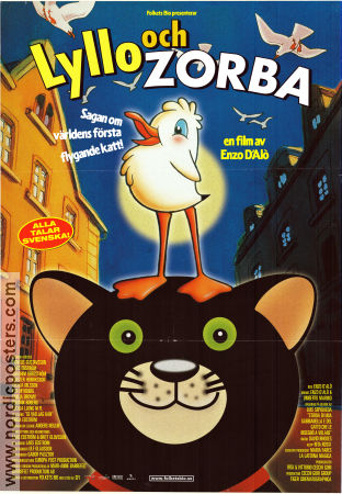 Lyllo och Zorba 1998 poster Carlo Verdone Enzo D´Alo Animerat