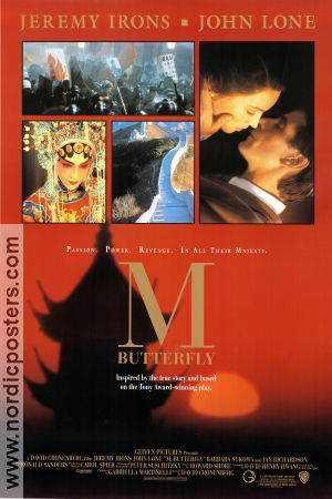 M Butterfly 1993 poster Jeremy Irons John Lone Barbara Sukowa David Cronenberg Asien