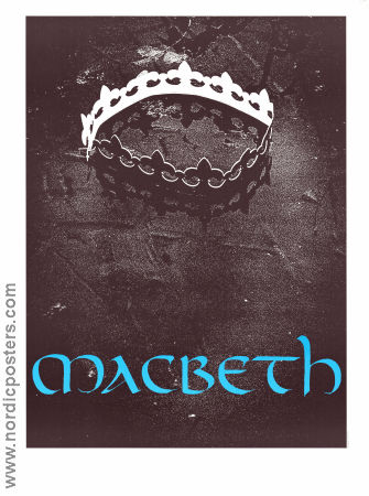 Macbeth Norrlandsoperan 1980 poster Affischkonstnär: Christer Strömholm
