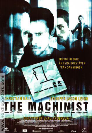 The Machinist 2004 poster Christian Bale Jennifer Jason Leigh Aitana Sanchez-Gijon Brad Anderson Spanien
