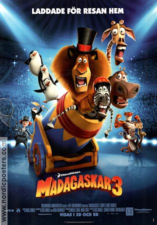 Madagaskar 3 2012 poster Ben Stiller Eric Darnell