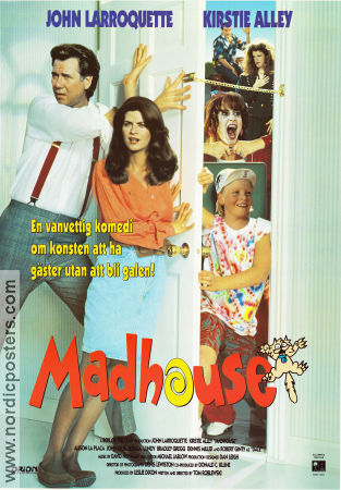 Madhouse 1990 poster Richard Alexander Kirstie Alley John Larroquette Tom Ropelewski