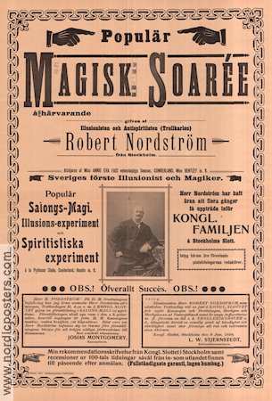 Magisk soaré Robert Nordström 1904 affisch Robert Nordström