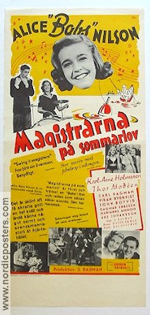 Magistrarna på sommarlov 1941 poster Alice Babs Karl-Arne Holmsten