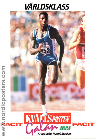 MAI-galan Kvällsposten 1989 affisch Carl Lewis Sport