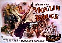 Målaren på Moulin Rouge 1952 poster José Ferrer Zsa Zsa Gabor Suzanne Flon John Huston Musikaler Dans