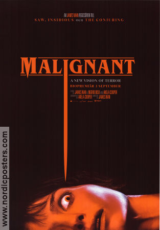 Malignant 2021 poster Annabelle Wallis Maddie Hasson George Young James Wan