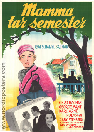 Mamma tar semester 1957 poster Gerd Hagman George Fant Karl-Arne Holmsten Schamyl Bauman Resor