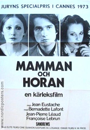 Mamman och horan 1974 poster Bernadette Lafont Jean Eustache